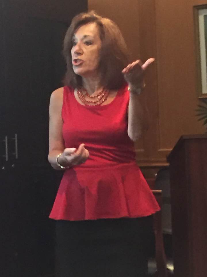 Christine Catoggio Speaking at an event